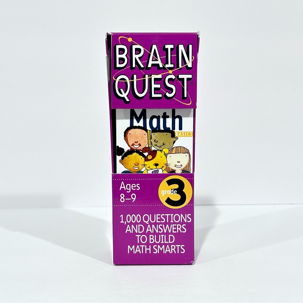 Brain Quest Math Basics Grade 3 Flash Cards